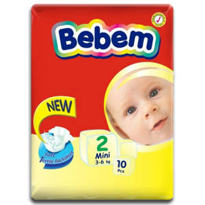Bebem Baby Diaper 2 Mini 3-6 kg 20pcs