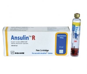 Ansulin R 3 ml Pen Cartridge